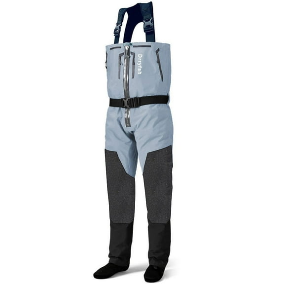 Zip Front Breathable Chest Fishing Waders Zippered stockingfoot for Men