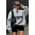 thumbnail image 1 of Zip Front Sweater (L, LightGrey), 1 of 8