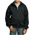 thumbnail image 1 of Zip Up Hoodie for Boys & Girls – Comfy Full Zip Hoodie – Casual Zip Hoodie for Kids – Comes in Different Sizes & Colors – Charcoal, Grey, Red, Royal Blue, Black Hoodie, 1 of 2
