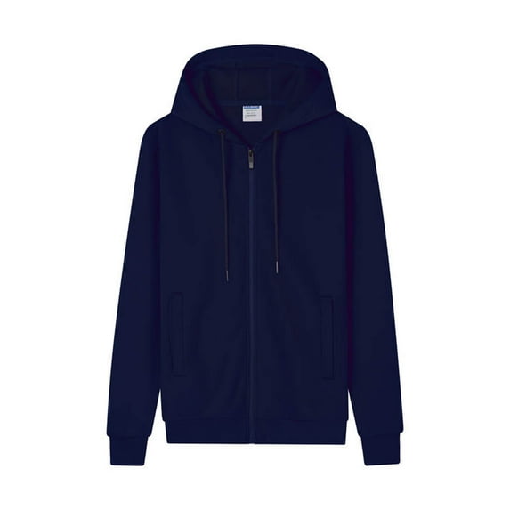 Zip Up Hoodie Mens Solid Color Hooded Sweatshirts Fall Lightweight Hoodies Sport Outdoor Jackets Plain Casual Hoody with Pockets Zip Up Tops Casual Pullover Sweaters for Workout Running
