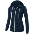thumbnail image 1 of Zip Up Hoodie Women Long Sleeve Y2K Sweatshirts | Oversized Drawstring Sweatshirts Cute Comfy Hooded Sweatshirts Trendy Casual Track Jacket With Pockets, 1 of 6