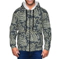 thumbnail image 1 of Zip Up Hoodies for Men - Paisley Pattern No.9075 Long Sleeve Comfrt Men'S Fashion Hoodies & Sweatshirts, Jackets for Men Hoodies Pullover Clothing Clothes with Pouch, 1 of 5