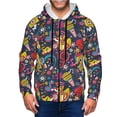 thumbnail image 1 of Zip Up Hoodies for Men - Rock Music Long Sleeve Comfrt Men'S Fashion Hoodies & Sweatshirts, Jackets for Men Hoodies Pullover Clothing Clothes with Pouch, 1 of 5