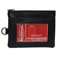 thumbnail image 1 of Zip ID Case Card Holder Slim Coin Purse Wallet Change Pouch with Key Chain, 1 of 8