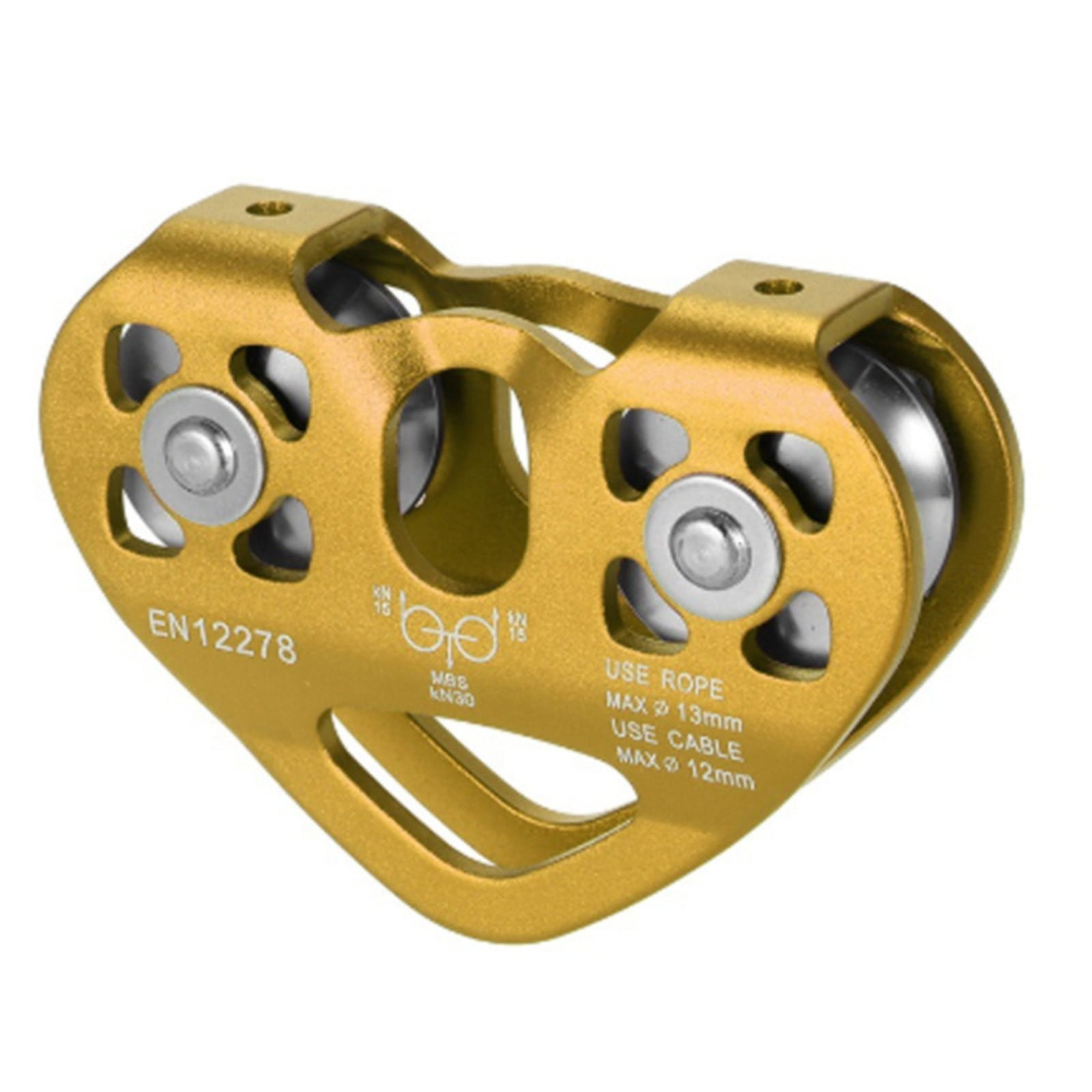 Zip Line Trolley With Auto Locking Carabiner And Handle Bar 30kN Tandem