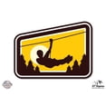 thumbnail image 1 of Zip Lining - 5" Vinyl Sticker - For Car Laptop I-Pad - Waterproof Decal, 1 of 1