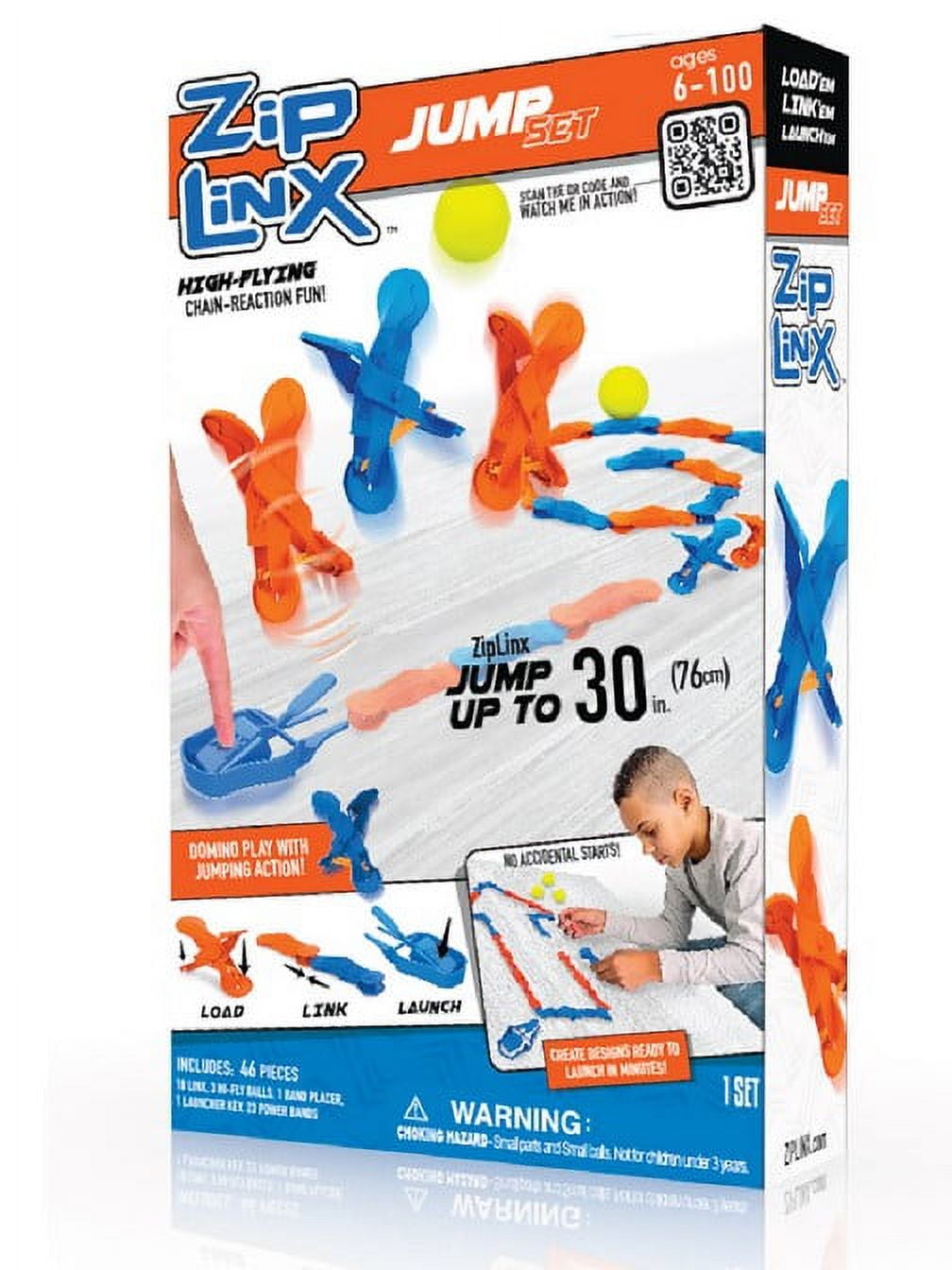 Active Kids Zip Linx 46-Piece Chain Reaction High Flying Jump Set
