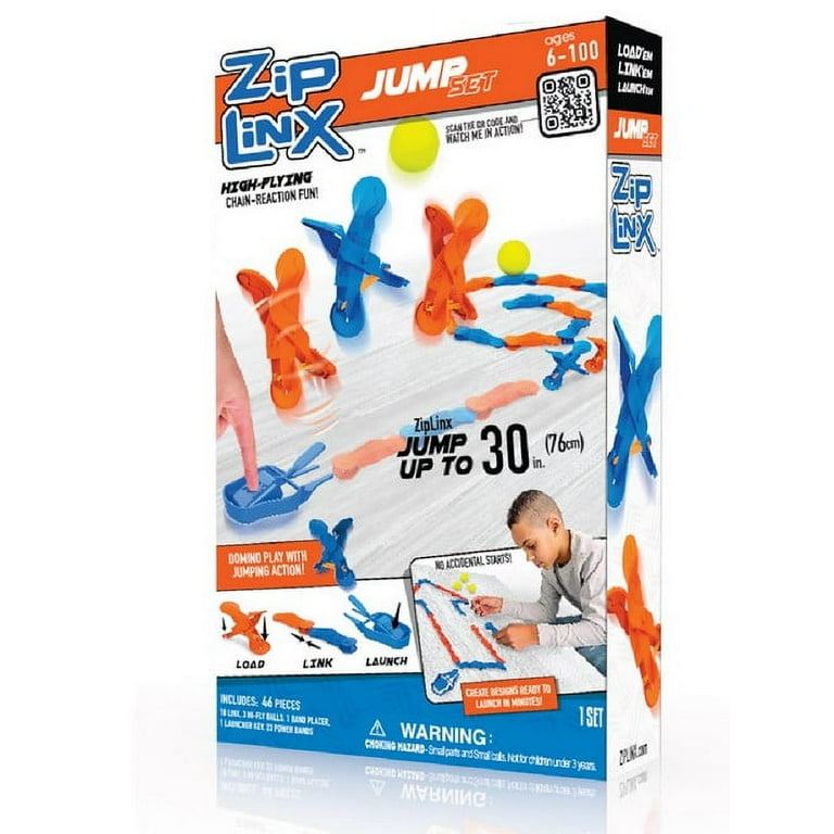 Active Kids Zip Linx 46-Piece Chain Reaction High Flying Jump Set