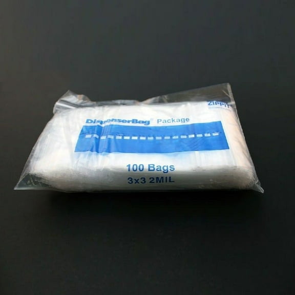 Zip Lock Bags 3X 3 Reclosable Poly 2 Mil Bag Clear 100 Shipping Packaging