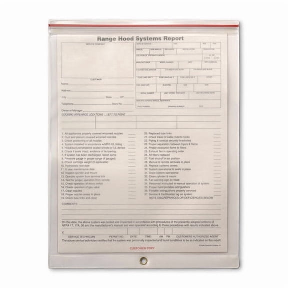 Zip-Lock Report Holder