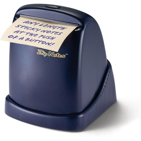 Zip Notes Executive Sticky Notes on a Roll, Battery-Operated Dispenser, Dark Blue (0023)