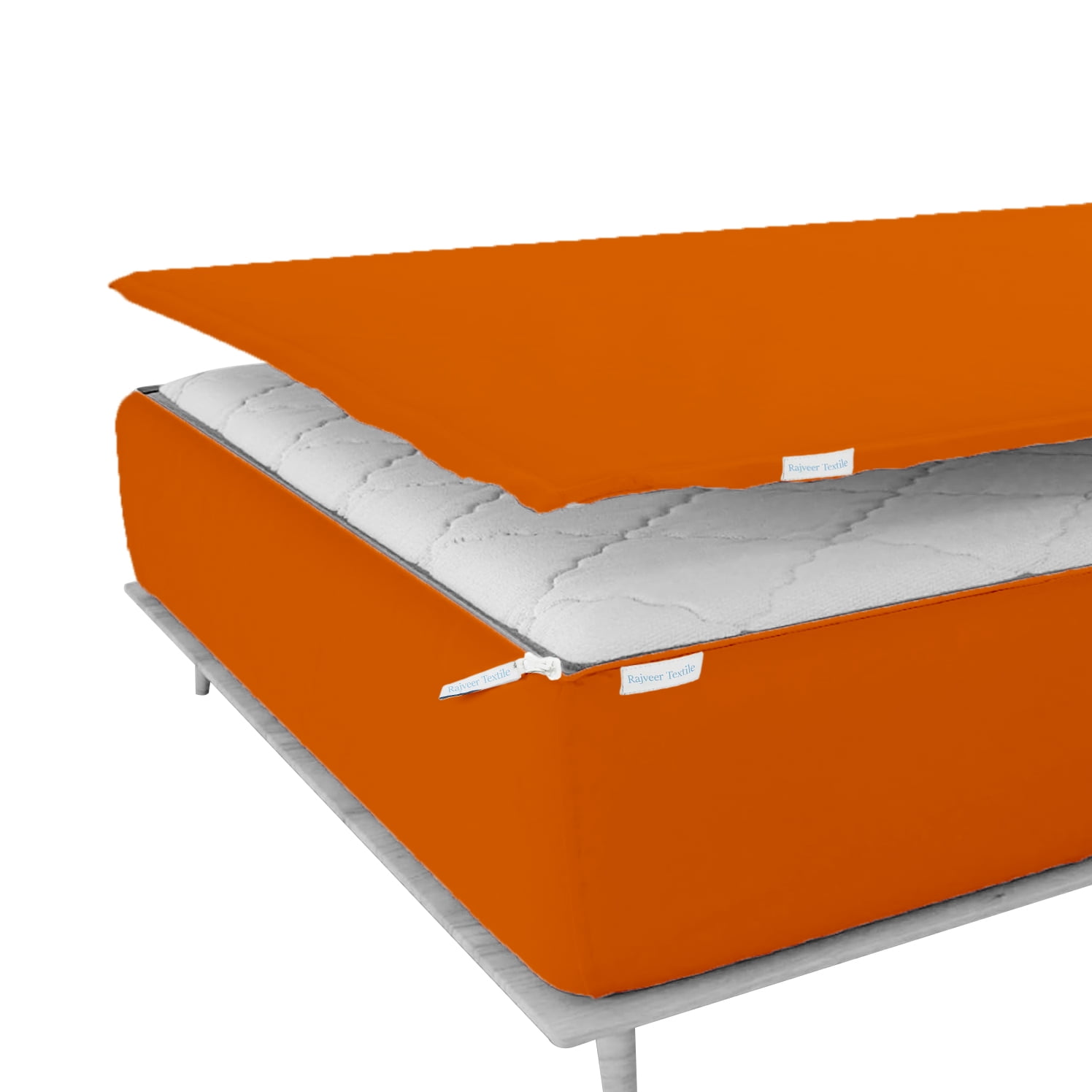 Zip On Fitted Sheet Includes 1 Fitted Base + 2 Zip Sheet Easy to