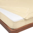 thumbnail image 1 of Zip-On Fitted Sheet Set - Designed for Mattresses with Up to 8" Inch Deep Pockets - Includes 1 Fitted Sheet Base and 2 Zip-On Sheets Twin Size - 600 TC - Ivory Color, 1 of 4