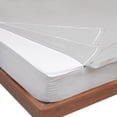 thumbnail image 1 of Zip-On Fitted Sheet Set - Designed for Mattresses with Up to 8" Inch Deep Pockets - Includes 1 Fitted Sheet Base and 2 Zip-On Sheets Twin XL Size - 600 TC -Light Grey Color, 1 of 4