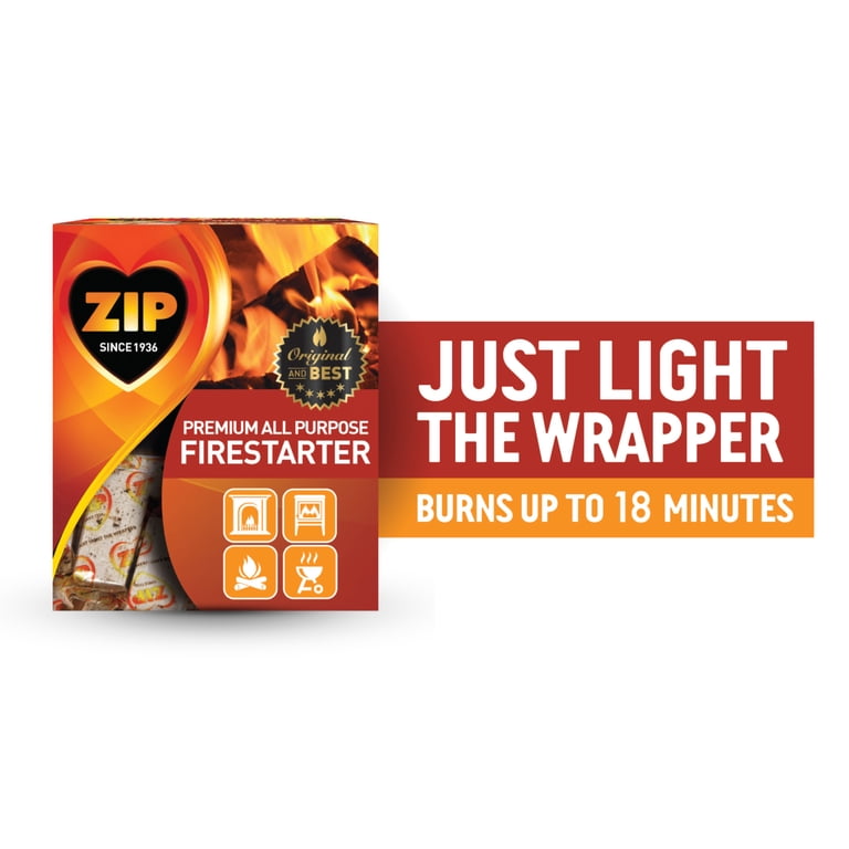 Zip Premium Firestarter Cubes, All Purpose, Weather-Resistant, 12