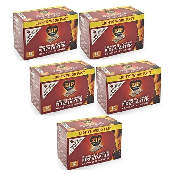 Zip Premium All Purpose Wrapped Fire Starter 60 Pack