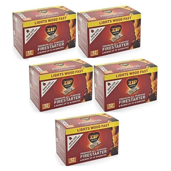 Zip Premium All Purpose Wrapped Fire Starter 60 Pack