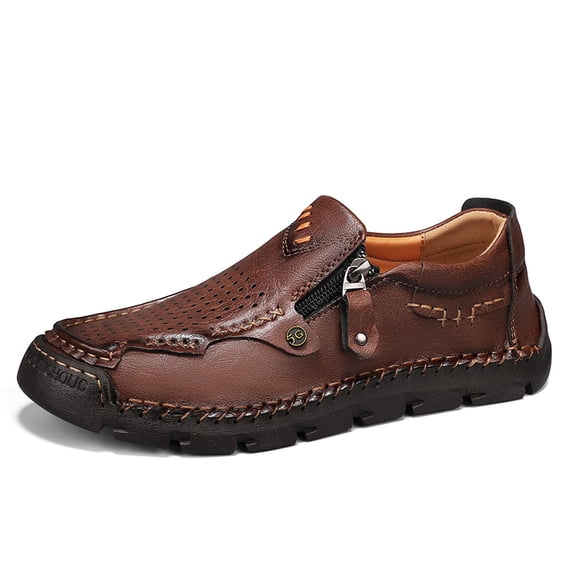 Zip Slip-On Casual Walking Shoes