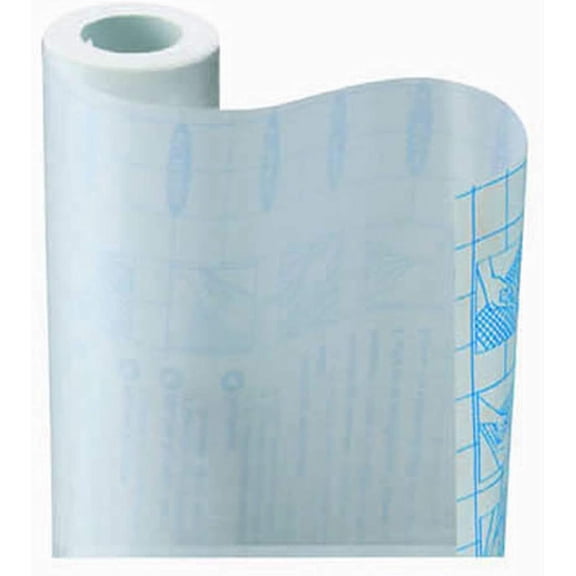 Zip Tac Self-Adhesive Shelf Liner - 9ft x17.75in (Crystal Clear)