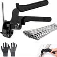 Zip Tie Gun Kit, Heavy-Duty 304 Stainless Steel Cable Tie Tensioning ...