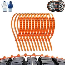 Zip Tie Tire Chains, Universal Reusable Anti-skid Nylon Tire Chains, Snow Chains for Car Tires