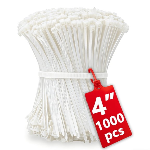 Zip Ties Heavy Duty 20 Inch Outdoor, 250lb Extra Large Cable Tie Wraps Long Plastic Wire Ties Wide Big Strong Thick Zipties 40 Pack