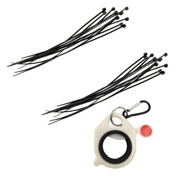 Zip Ties Holder Keeper for Electrical Wire Portable Hardware Tool Storage Glow in the Dark Tie Organizer