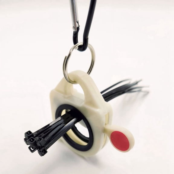 Zip Ties Holder Keeper for Electrical Wire Ties Portable Hardware Tool Storage Glow in the Dark Zip Tie Organizer