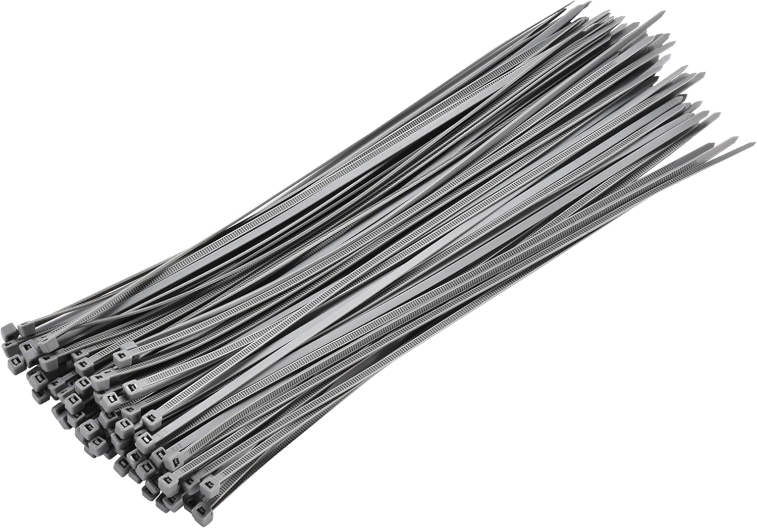 Zip Ties Pack of 100-12'' Gray Heavy Duty Cable Ties - 40lb Strength Self-Locking Nylon Wire Ties - Weather-Resistant Zip Tie for Cable Management and Securing Various Items