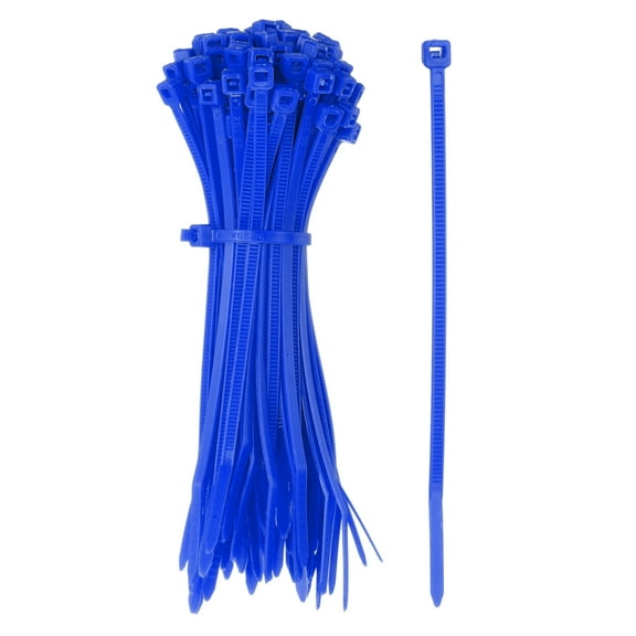 Zip Ties Plastic Cable Ties, Self-Locking Wire Zip Tie 4 Inch - (1000 Pack, Dark Blue)