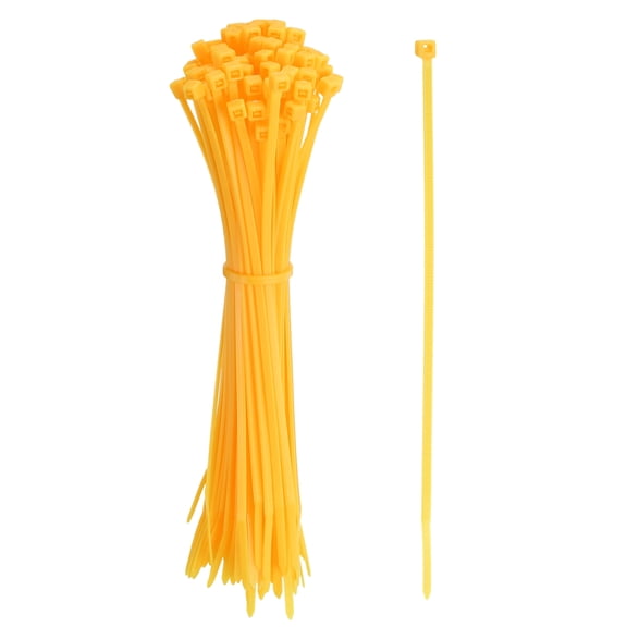 Zip Ties Plastic Cable Ties, Self-Locking Wire Zip Tie 6 Inch - (1000 Pack, Yellow)