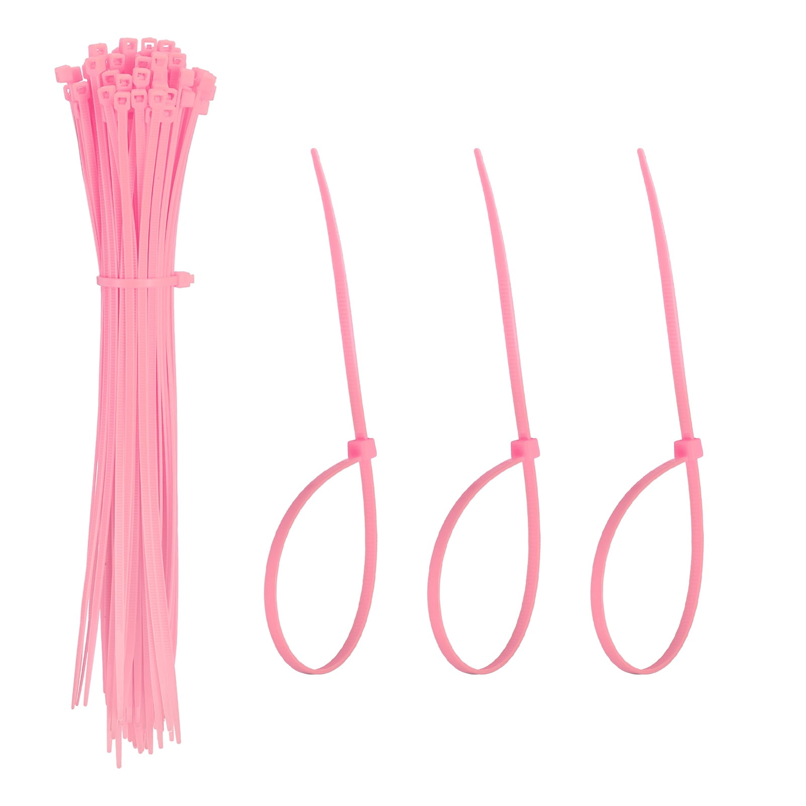 GTSE 4-Inch White Zip Ties - 1,000 Pack, 18lb Strength, UV Resistant Nylon Cable Ties For Indoor & Outdoor Use