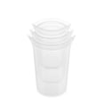 thumbnail image 1 of Zip Top Reusable Food Storage Container - 3 Cup Set Frost - Made in the USA - 100% Platinum Silicone, 1 of 2
