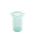 thumbnail image 1 of Zip Top Reusable Food Storage Container - Medium Cup Teal - Made in the USA - 100% Platinum Silicone, 1 of 7