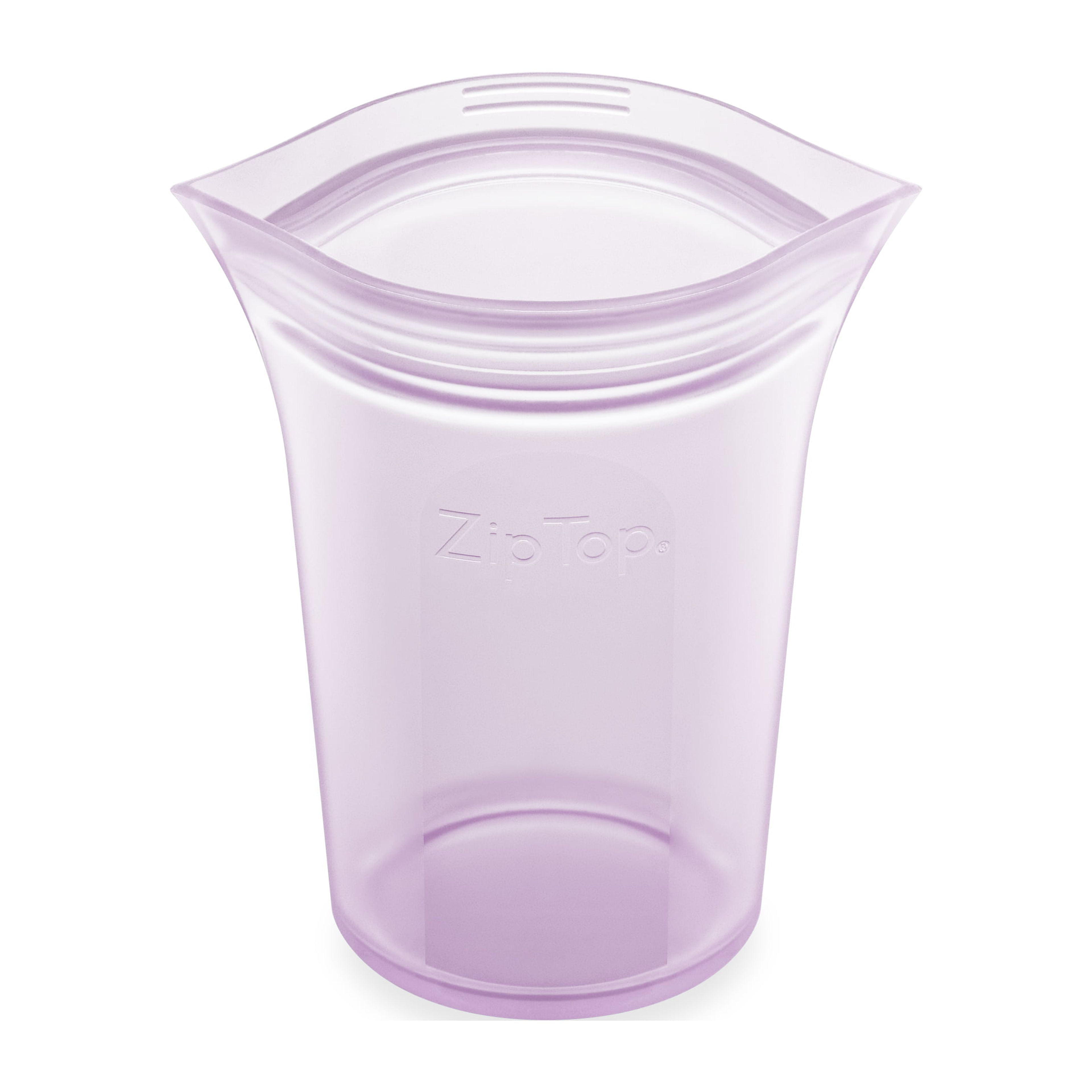 Zip Top Reusable Food Storage Container - Small Cup Lavender - Made in ...