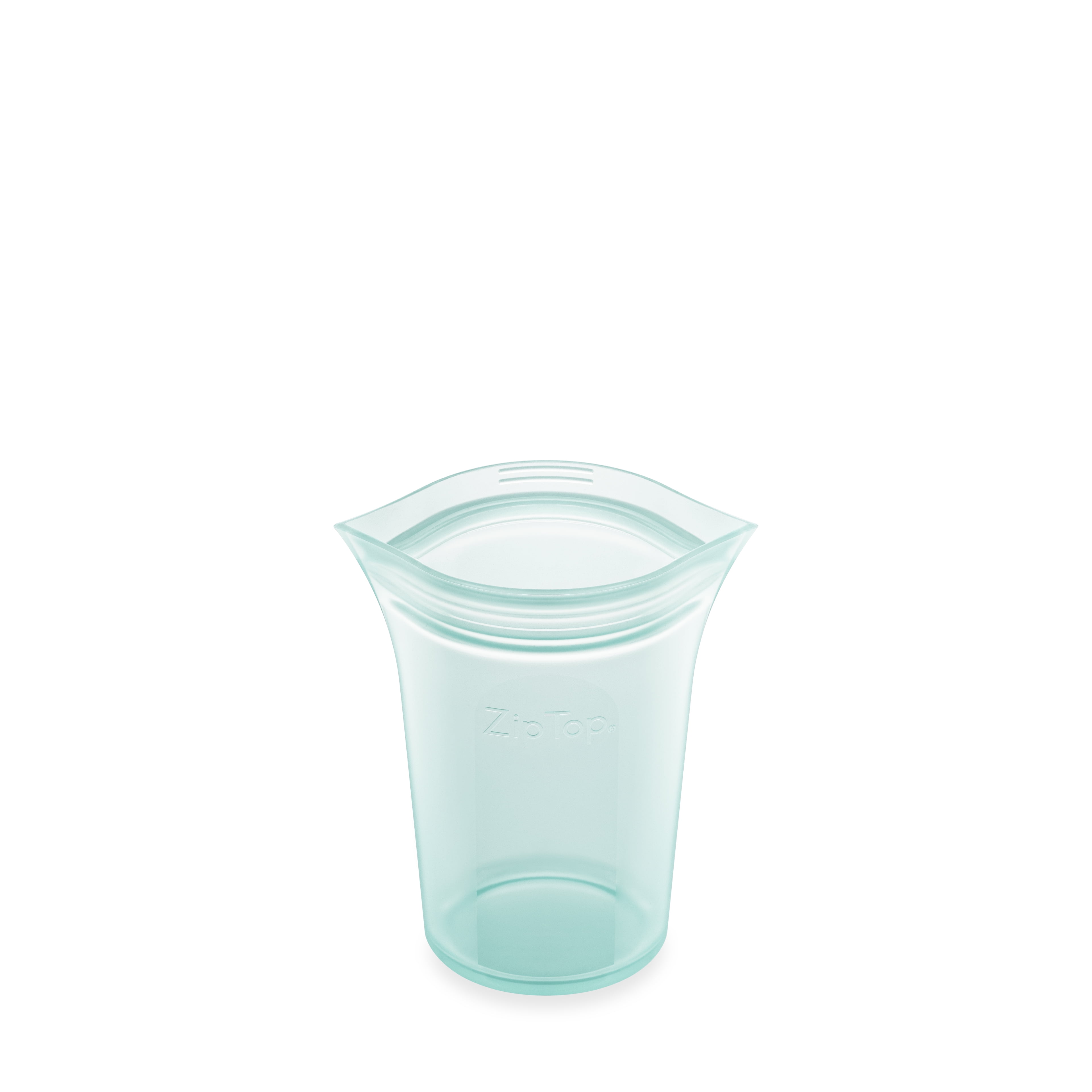 Zip Top Reusable Food Storage Container - Small Cup Teal - Made in the ...