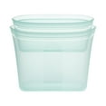 thumbnail image 1 of Zip Top Reusable Food Storage Containers - 2 Bag Set - Teal - Made in the USA!, 1 of 7