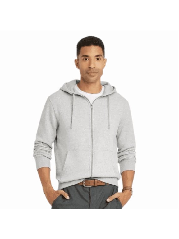 Zip Up Hooded Sweatshirt Gray Size Small Winter Essentials