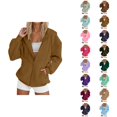 thumbnail image 1 of Zip Up Hoodie 2025 Essentials Hoodie Long Sleeve Hooded Sweatshirt with Pockets Pullover Jacket Hoodies for Women, 1 of 5