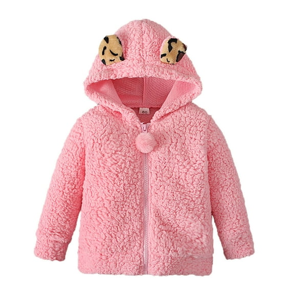 Zip Up Hoodie Girls 10-12 Kids Girls Autumn Floral Cartoon Printed Hooded Zipper Cardigan Hoodie Children's Clothing Z0A-Pink, 6-12 Months