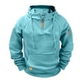 thumbnail image 1 of Zip Up Hoodie Jackets for Men with Zipper Pockets Long Sleeve Hooded Coat Outwear Pullover Sweatshirt, 1 of 2
