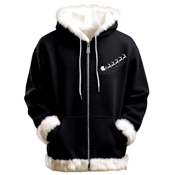 Zip Up Hoodie Men Oversize Hooded Sweatshirt, Casual Pullover Cardigan Drawstring Hoodies with Pockets,Black,6XL