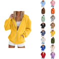 thumbnail image 1 of Zip Up Hoodie Women Long Sleeve Pockets Jackets for Women Casual Going Out Hooded Sweatshirts, 1 of 7