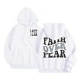 thumbnail image 1 of Zip Up Hoodie Women Minimalist Pullover Travel Look Women's Letter Print Hoodies Long Sleeved With Pockets Hoodie, 1 of 7