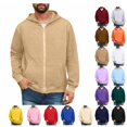 thumbnail image 1 of Zip Up Hoodies For Men Big And Tall Fleece Sweatshirts Lightweight Winter Jackets Casual Pullover Hoodie With Pocket, 1 of 4