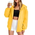 thumbnail image 1 of Zip Up Hoodies For Women Y2K Cardigan Sweatshirts Oversized Long Sleeve Tops Fall Fashion Jacket With Pockets, 1 of 6