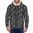 thumbnail image 1 of Zip Up Hoodies for Men - Anchor chain white black cool Long Sleeve Comfrt Men'S Fashion Hoodies & Sweatshirts, Jackets for Men Hoodies Pullover Clothing Clothes with Pouch, 1 of 5