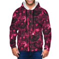 thumbnail image 1 of Zip Up Hoodies for Men - Burgundy Tie Dye Long Sleeve Comfrt Men'S Fashion Hoodies & Sweatshirts, Jackets for Men Hoodies Pullover Clothing Clothes with Pouch, 1 of 5