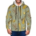thumbnail image 1 of Zip Up Hoodies for Men - Cartoon Corn and Wheat Long Sleeve Comfrt Men'S Fashion Hoodies & Sweatshirts, Jackets for Men Hoodies Pullover Clothing Clothes with Pouch, 1 of 5