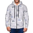 thumbnail image 1 of Zip Up Hoodies for Men - Cute Blue Gray Snail Long Sleeve Comfrt Men'S Fashion Hoodies & Sweatshirts, Jackets for Men Hoodies Pullover Clothing Clothes with Pouch, 1 of 5